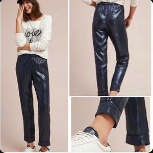 NWT Anthro sequin high-waisted pants
